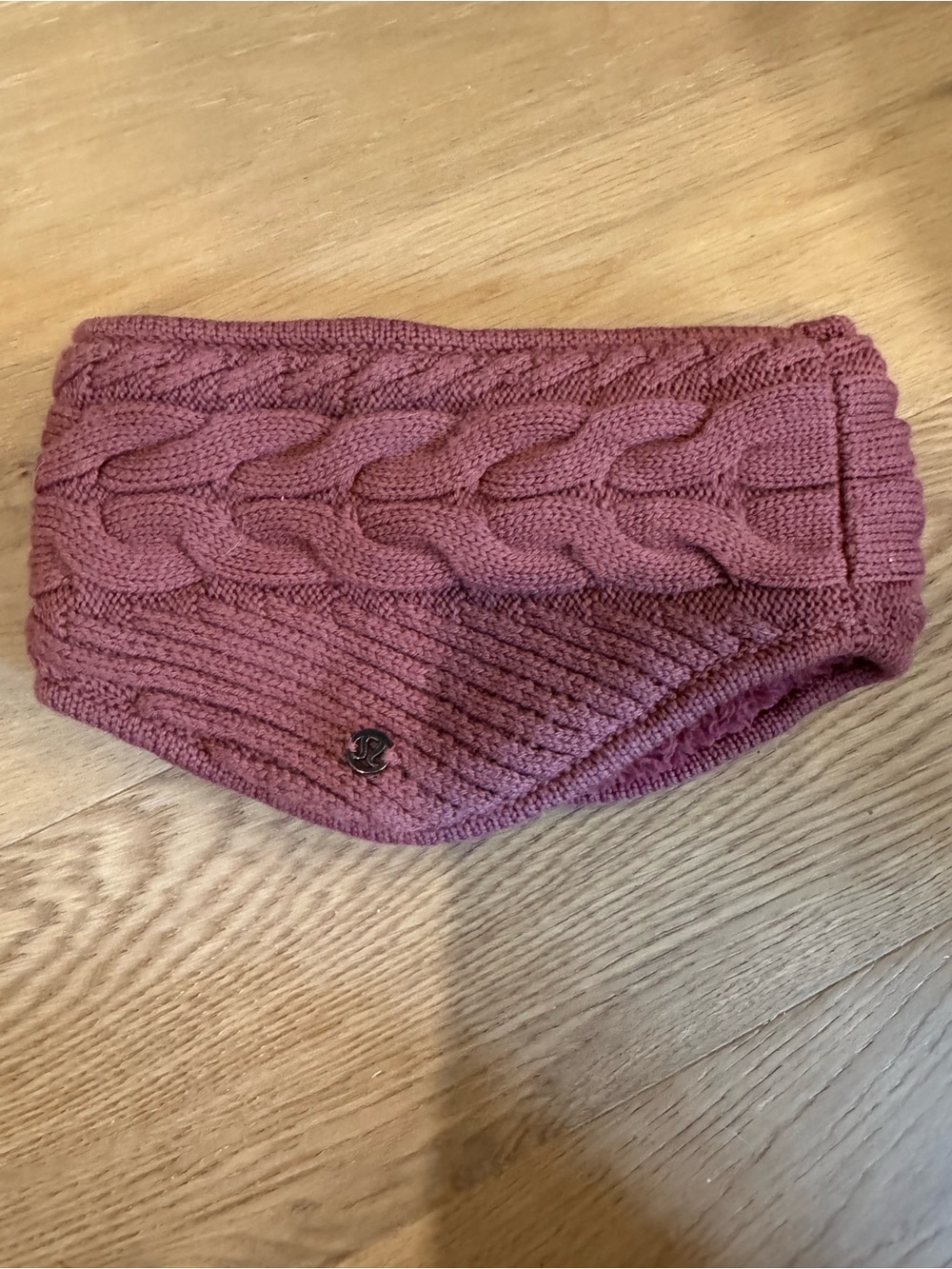 Lululemon Knit Cable Headwarmer - Dusty Rose - Picture 2 of 3